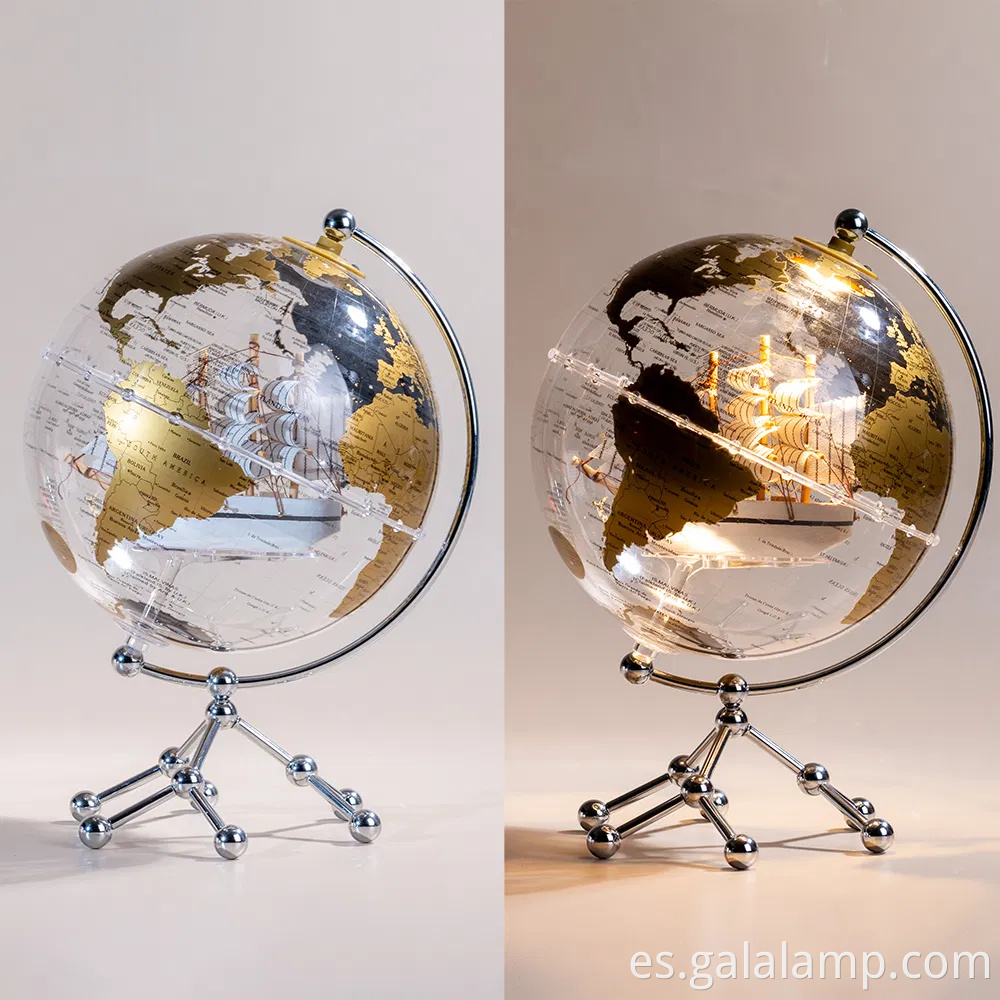 Lámpara mundial de 8 pulgadas de 8 pulgadas para el hogar y la oficina Dé Cor